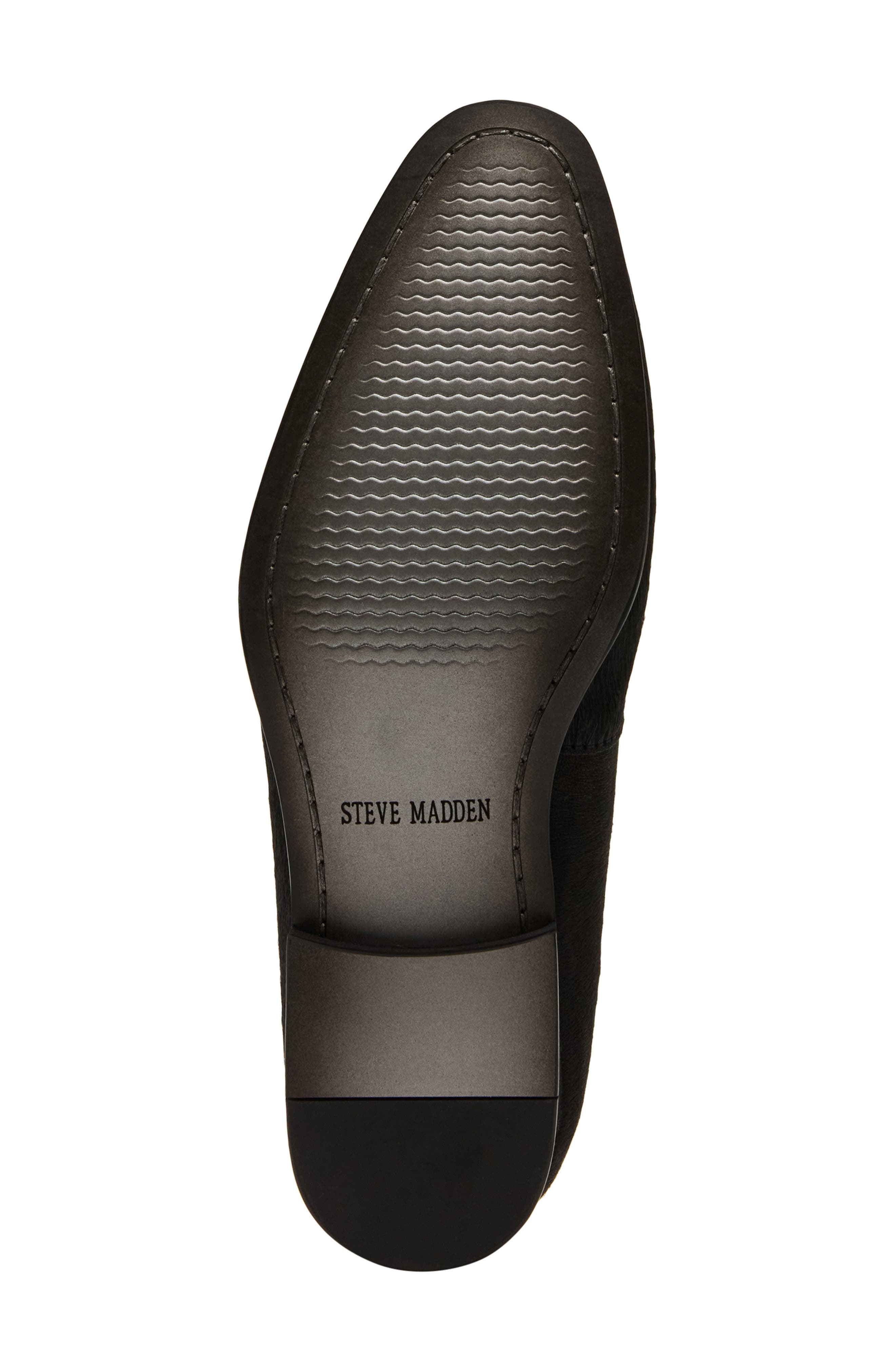 Steve Madden Lanette Genuine Calf Hair Loafer, Alternate, color, Black