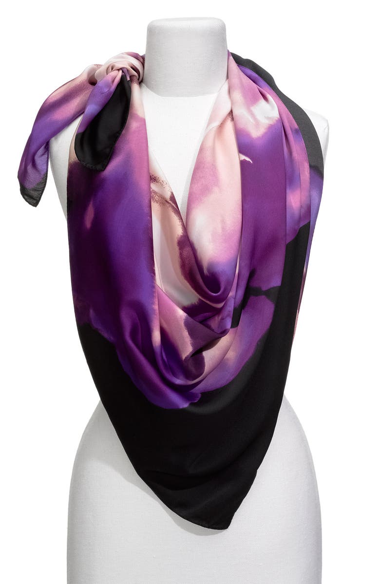 Collection XIIX 'Dramatic Bloom' Oversized Square Scarf, Main, color, 