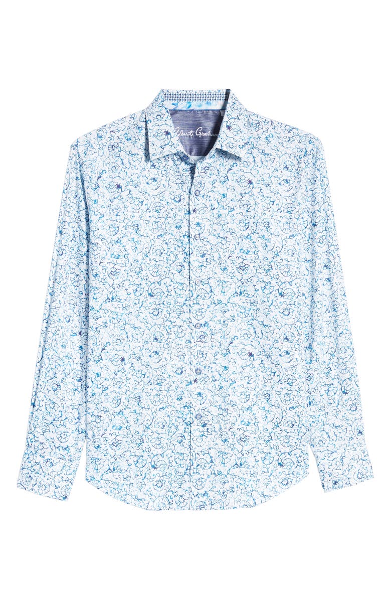 Robert Graham Garland Regular Fit Floral Button-Up Sport Shirt, Alternate, color,