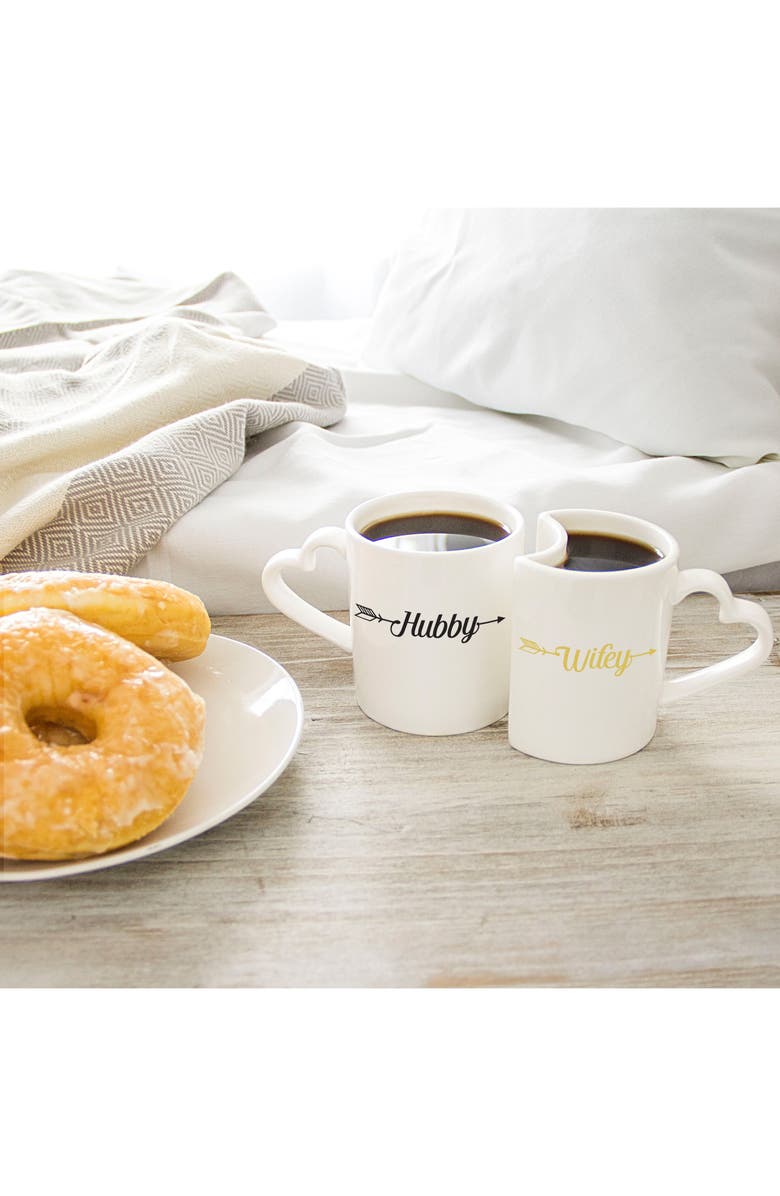 Cathy's Concepts Hubby/Wifey Set of 2 Coffee Mugs, Alternate, color, 