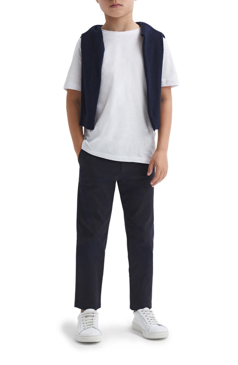 Reiss Kids
 Pitch Stretch Cotton Pants, Alternate, color, Navy