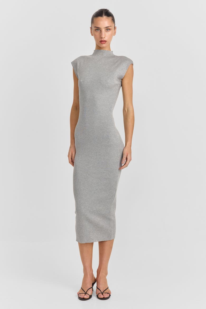 Suzette Midi Dress, Main, color, Grey