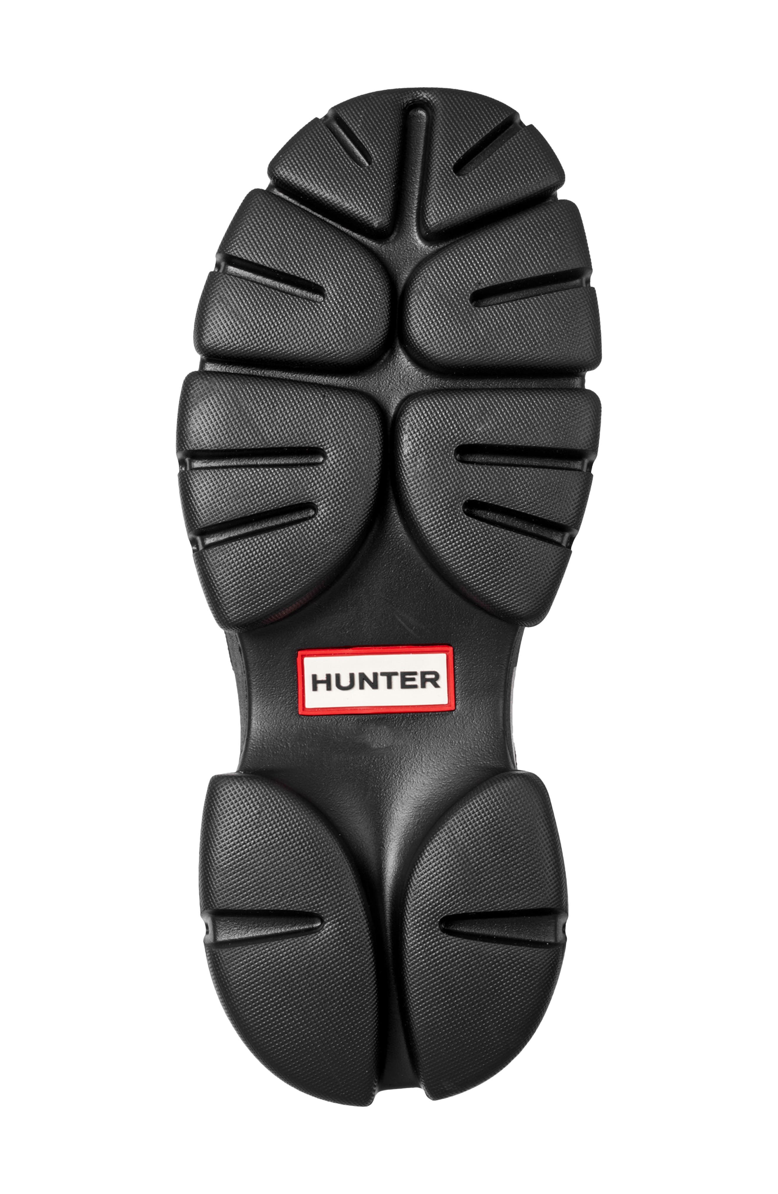 Hunter Belah Lug Sole Fisherman Sandal, Alternate, color, Black