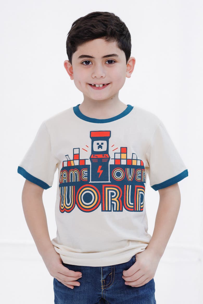 Creeper T-shirt (toddler, Little Kid & Big Kid), Alternate, color, Creeper Cream Teal