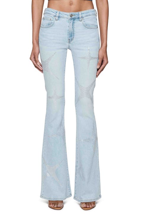 Hotfix Stars Flare Jeans
