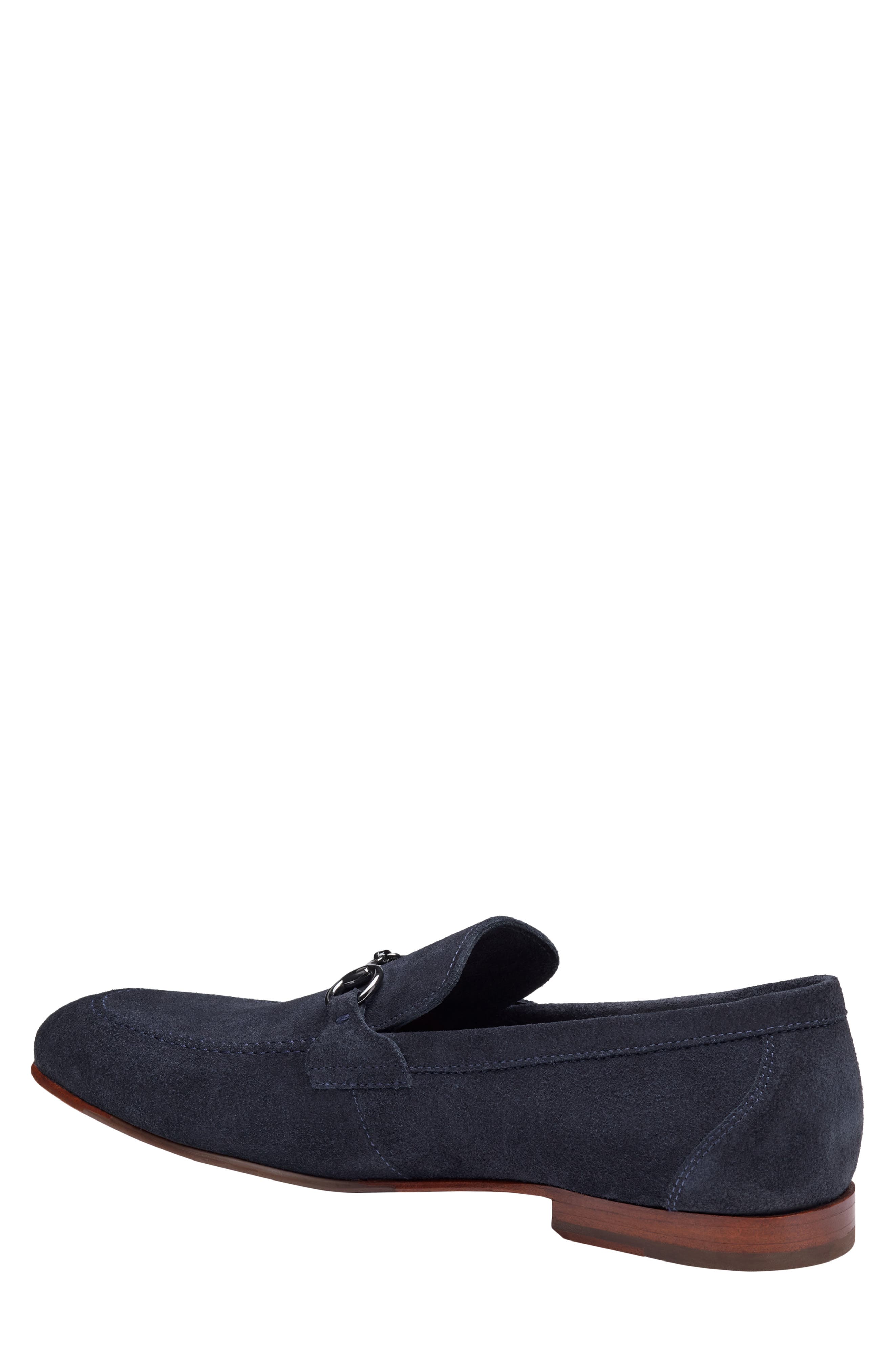 Higgins Bit Loafer, Alternate, color, NAVY SUEDE