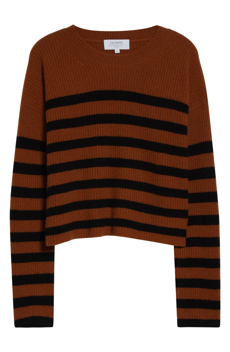 La Ligne Toujours Stripe Cashmere Sweater, Alternate, color, 