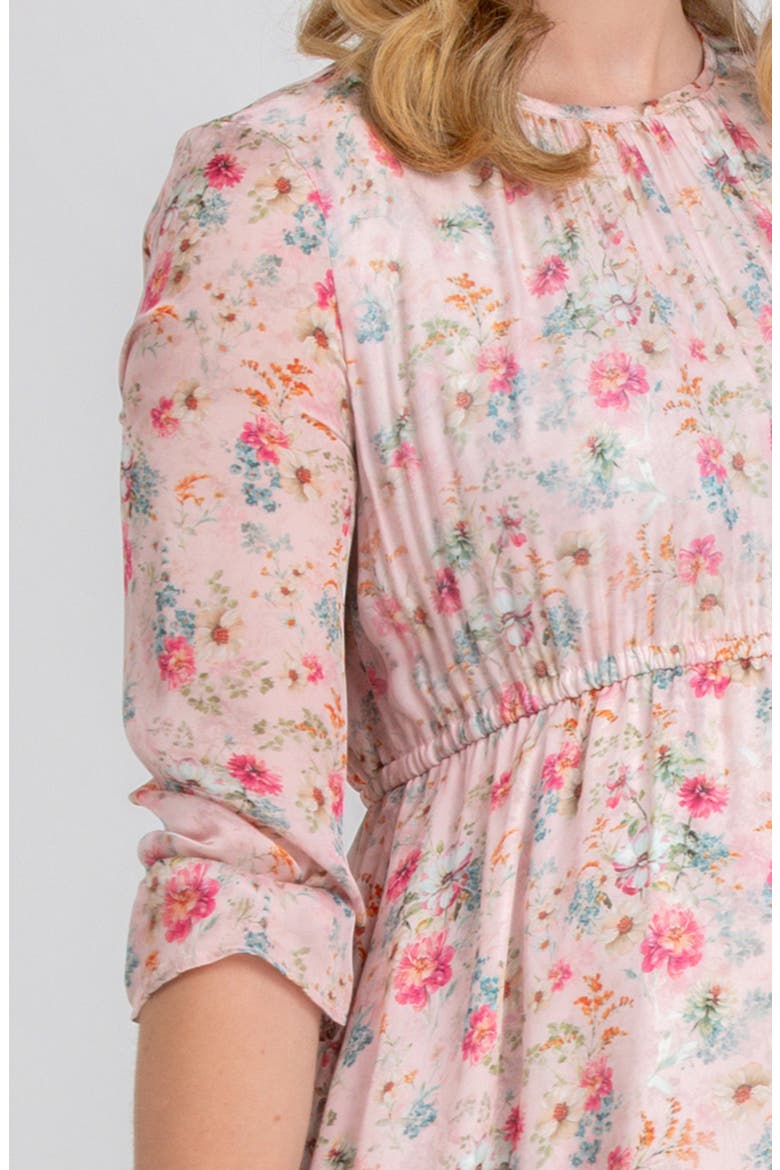 Floral Chiffon Maternity Maxi Dress, Alternate, color, PINK