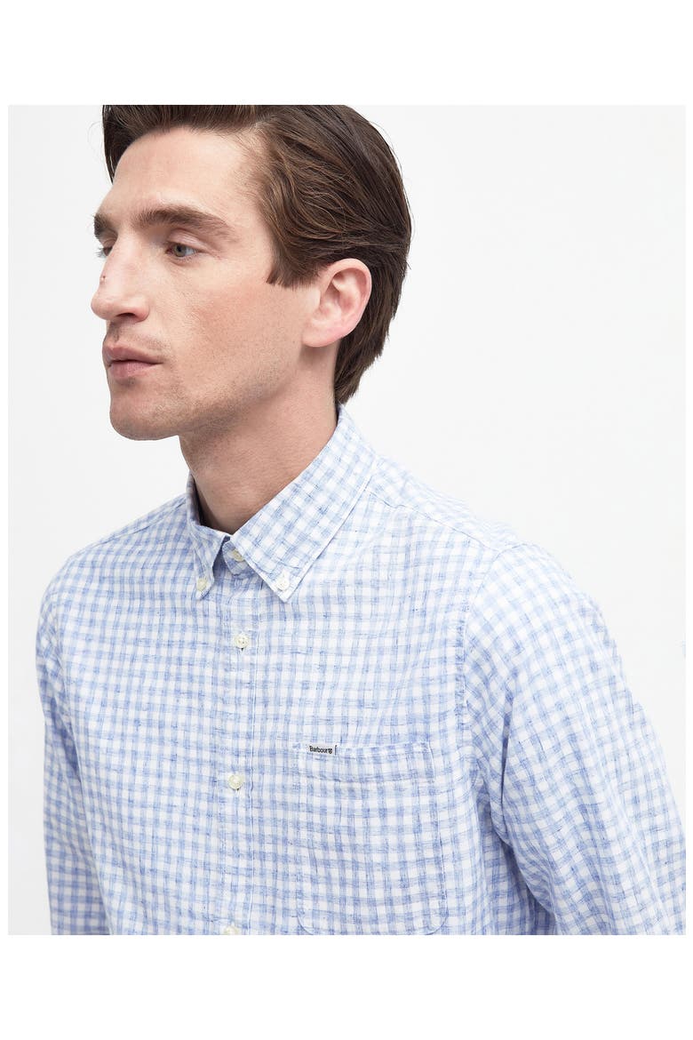 Kanehill Tailored Fit Button-Down Shirt, Alternate, color, SKY