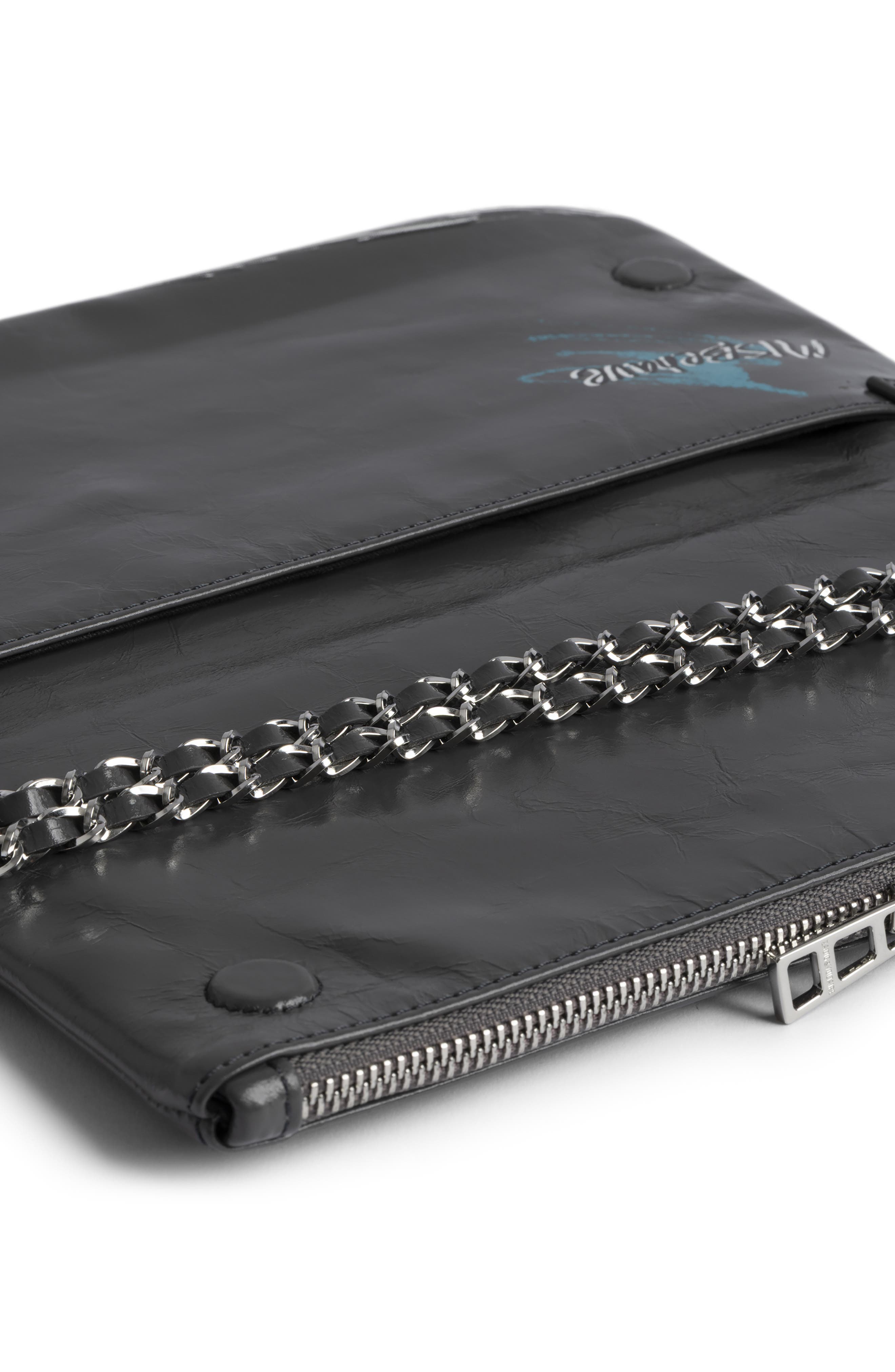 Zadig & Voltaire Rock Humberto Clutch, Alternate, color, Road