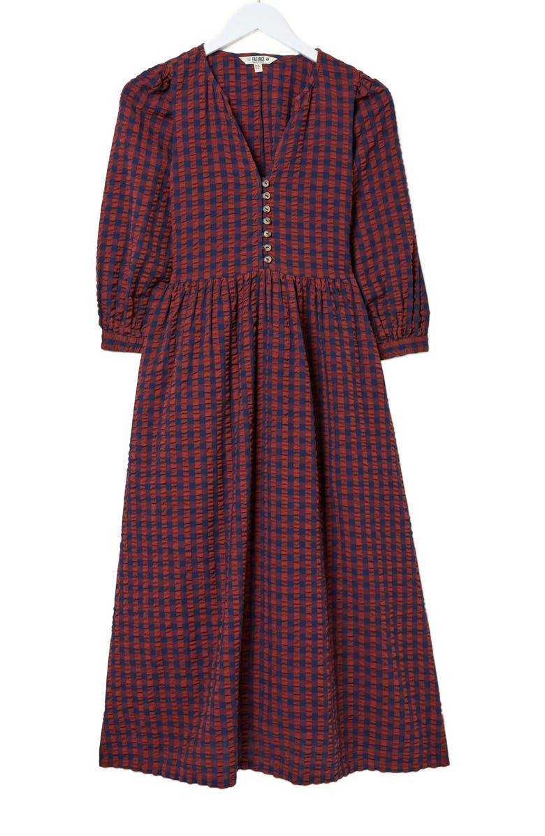 FatFace Women's Ceil Gingham Midi Dress, Alternate, color, 