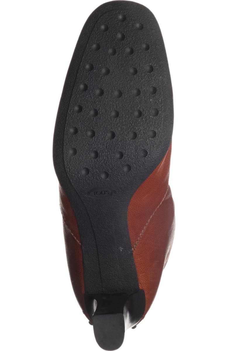Tod's Tall Leather Block Heel Boot, Alternate, color,