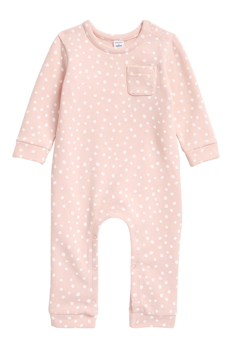 Romper, Main, color, PINK LOTUS DOTS