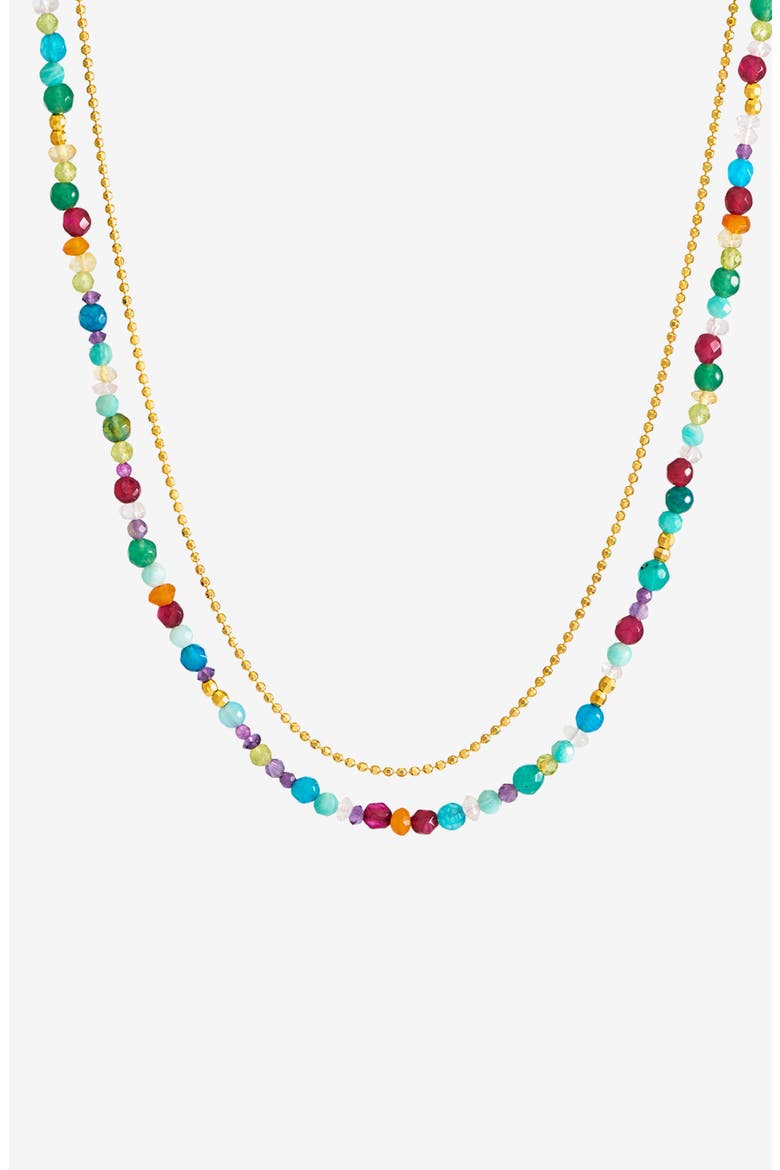 Tutti Frutti Orissa Necklace, Main, color, Yellow Gold Vermeil