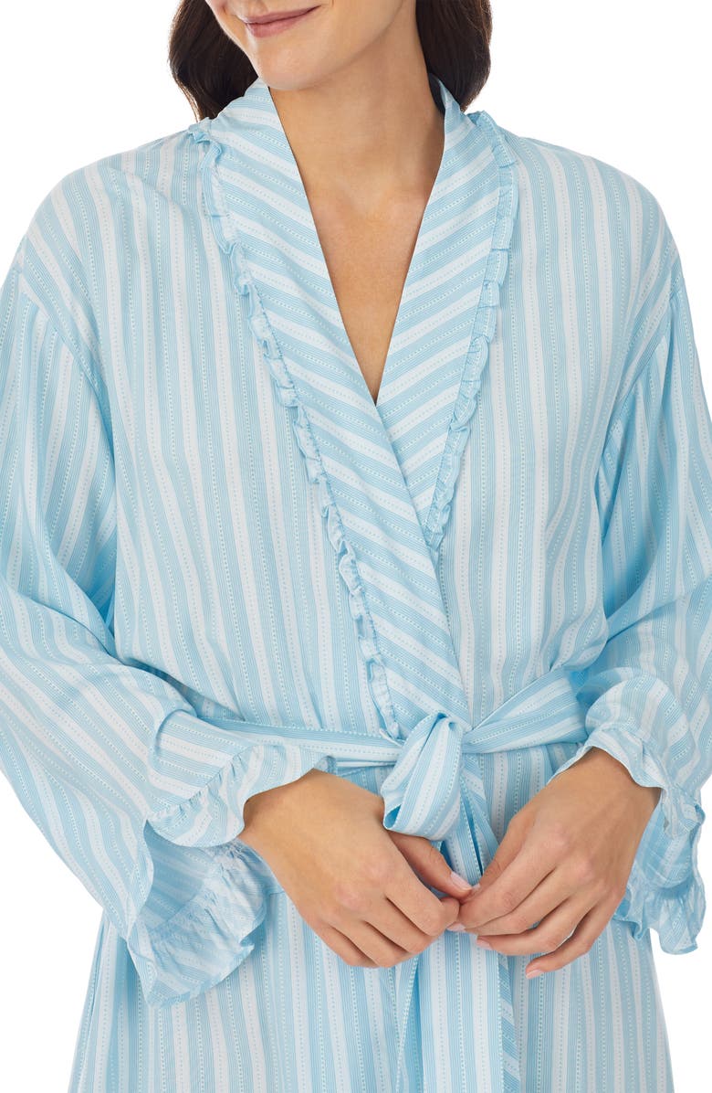 Eileen West Stripe Wrap Robe, Alternate, color,