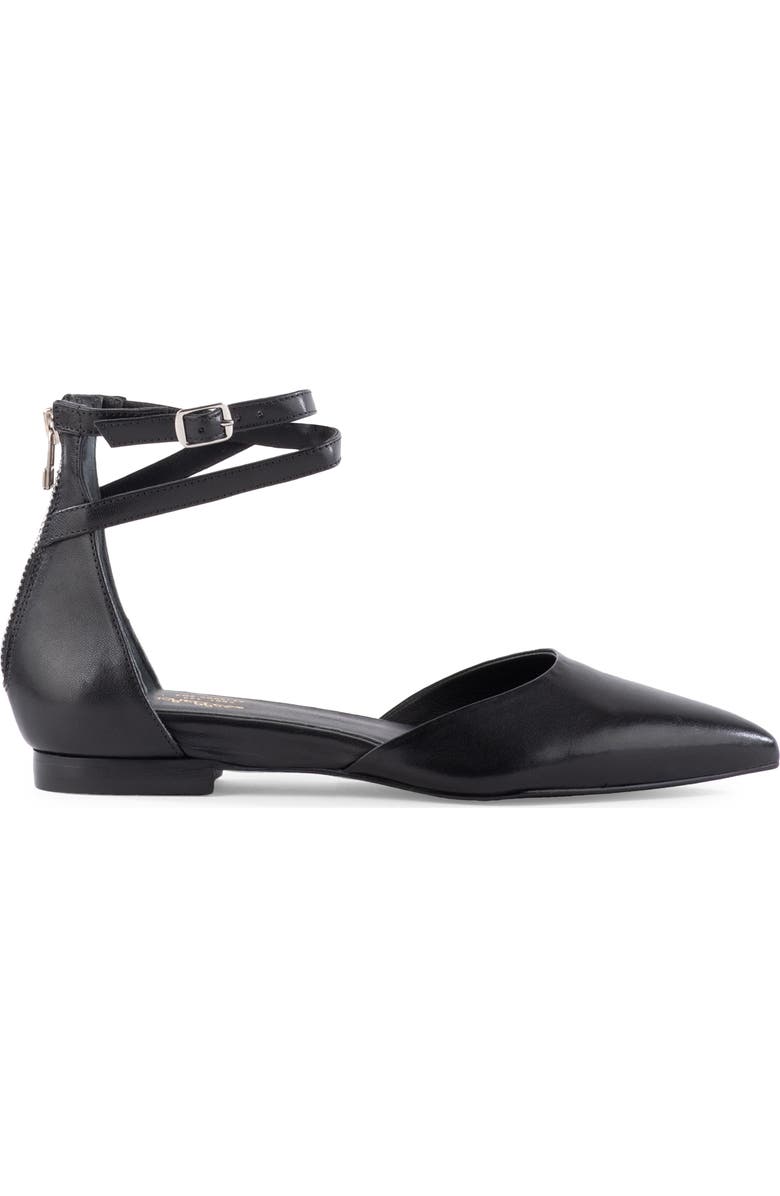 Seychelles Ankle Strap d'Orsay Pointed Toe Flat, Alternate, color,
