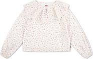 Levi's Kids' Ditsy Floral Cotton Long Sleeve Top