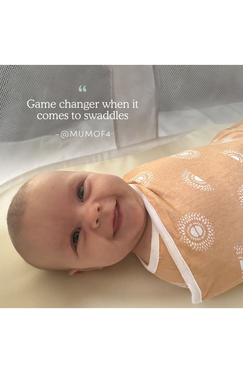 Aden Easy Swaddle Wrap Quick Change with Bottom Zipper, Snug Cotton Knit Baby Wrap Swaddle Blanket for Newborns, TOG 1.0, 3-Pack, Alternate, color, Briar Rose