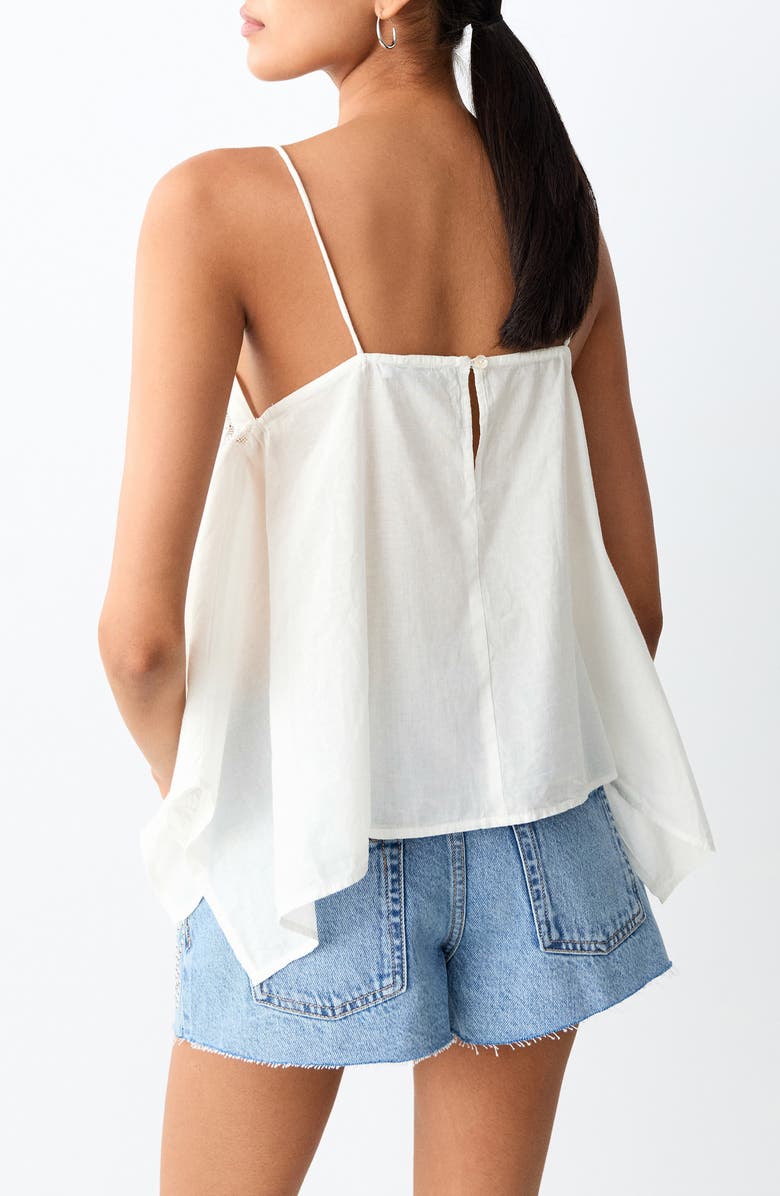 MANGO TEEN <p>Floral Embroidered Lace Inset Top</p>, Alternate, color, Off White