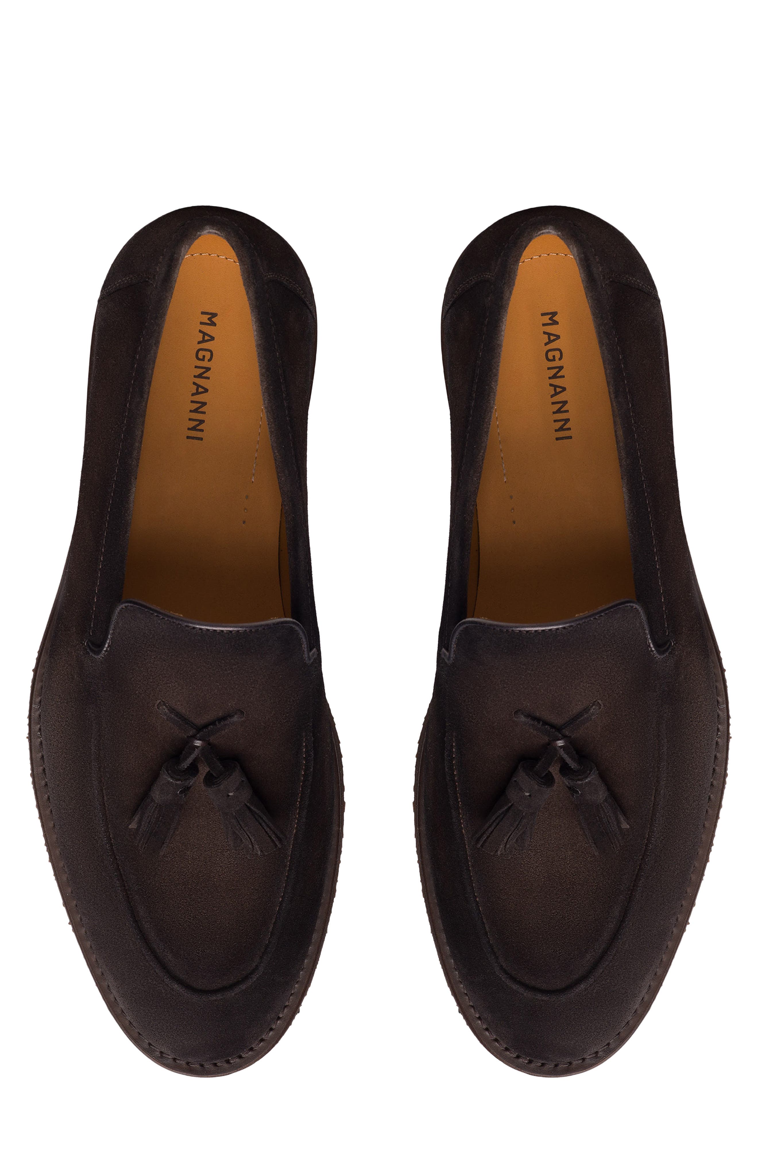 Cervan Tassel Leather Loafer, Alternate, color, BROWN SUEDE