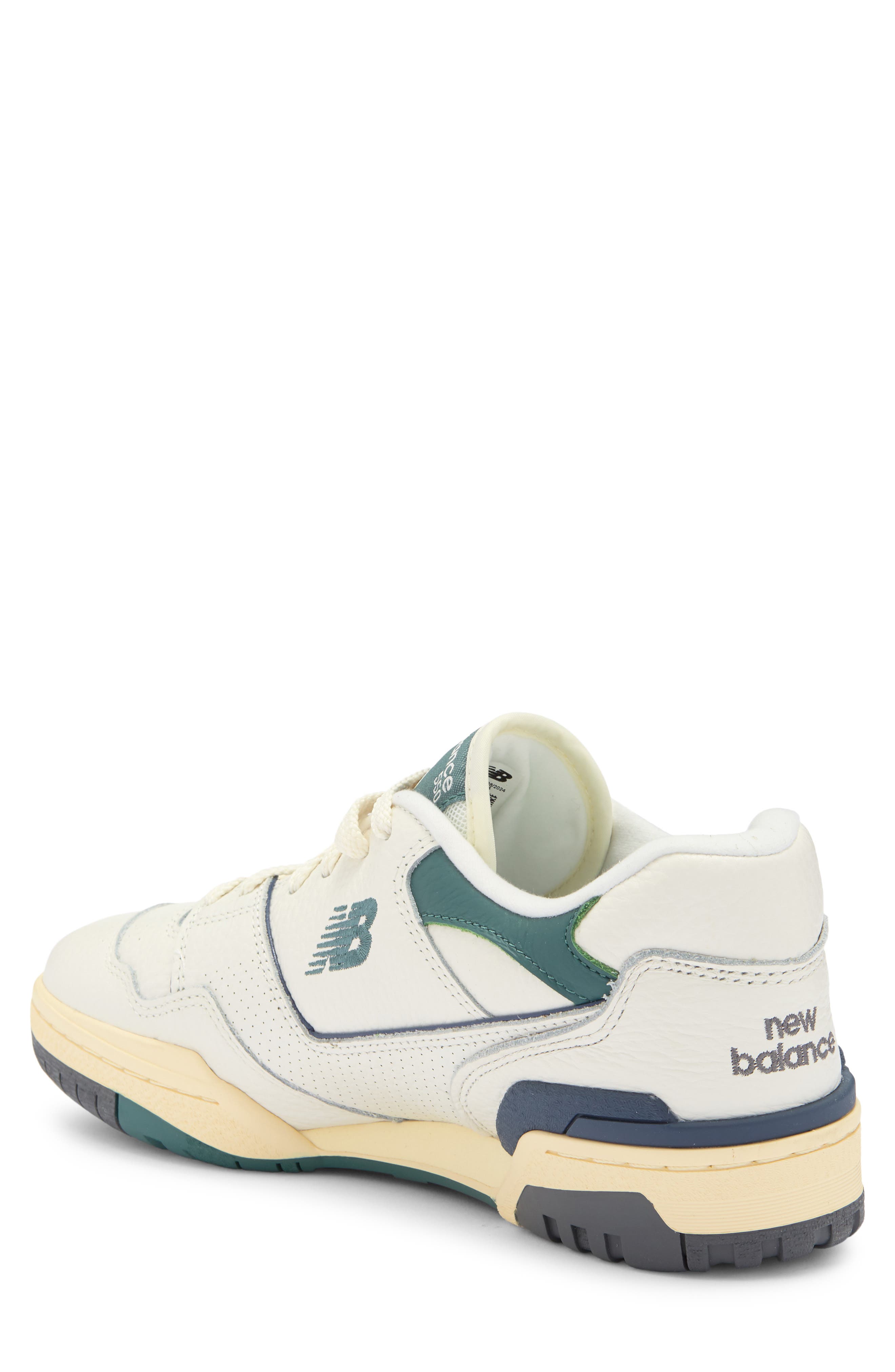 New Balance 550 Basketball Sneaker, Alternate, color, Sea Salt/ New Spruce