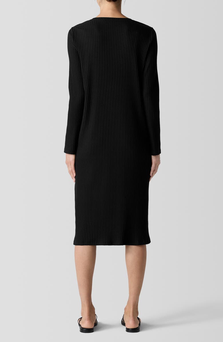 Eileen Fisher Long Sleeve Rib Dress, Alternate, color,