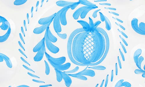 Vietri Arezzo Egg Platter In Turquoise/aqua
