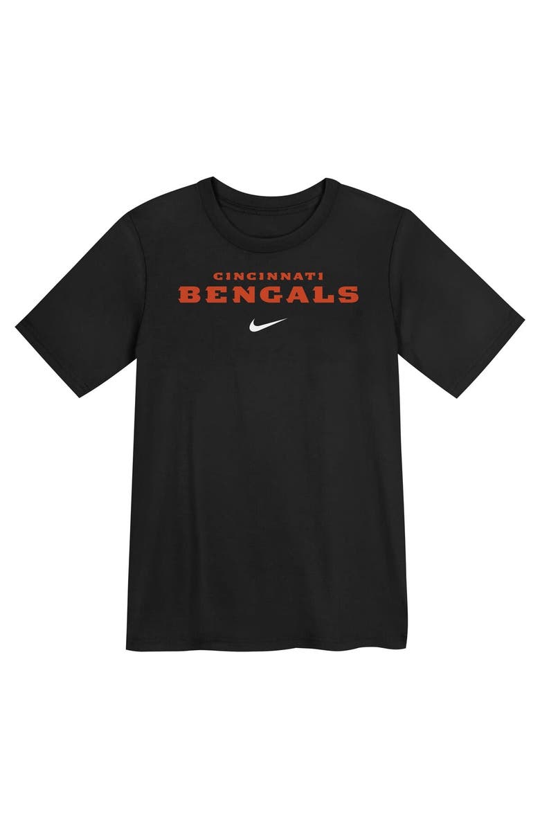 Nike Preschool Nike Black Cincinnati Bengals Wordmark T-Shirt, Alternate, color, Black