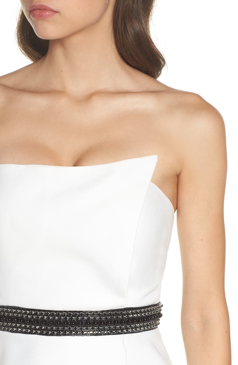 Mac Duggal Colorblock Strapless Mermaid Gown, Alternate, color,