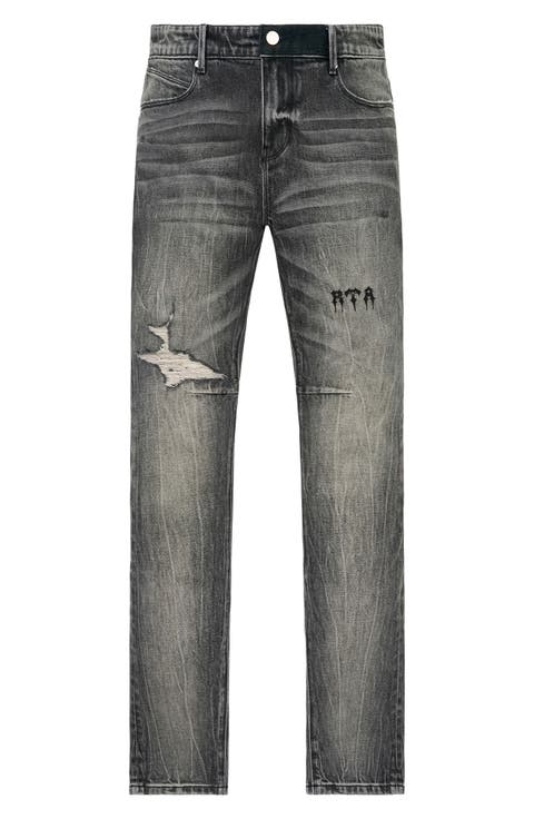 Bryant Ripped Skinny Jeans (Ash Faded)