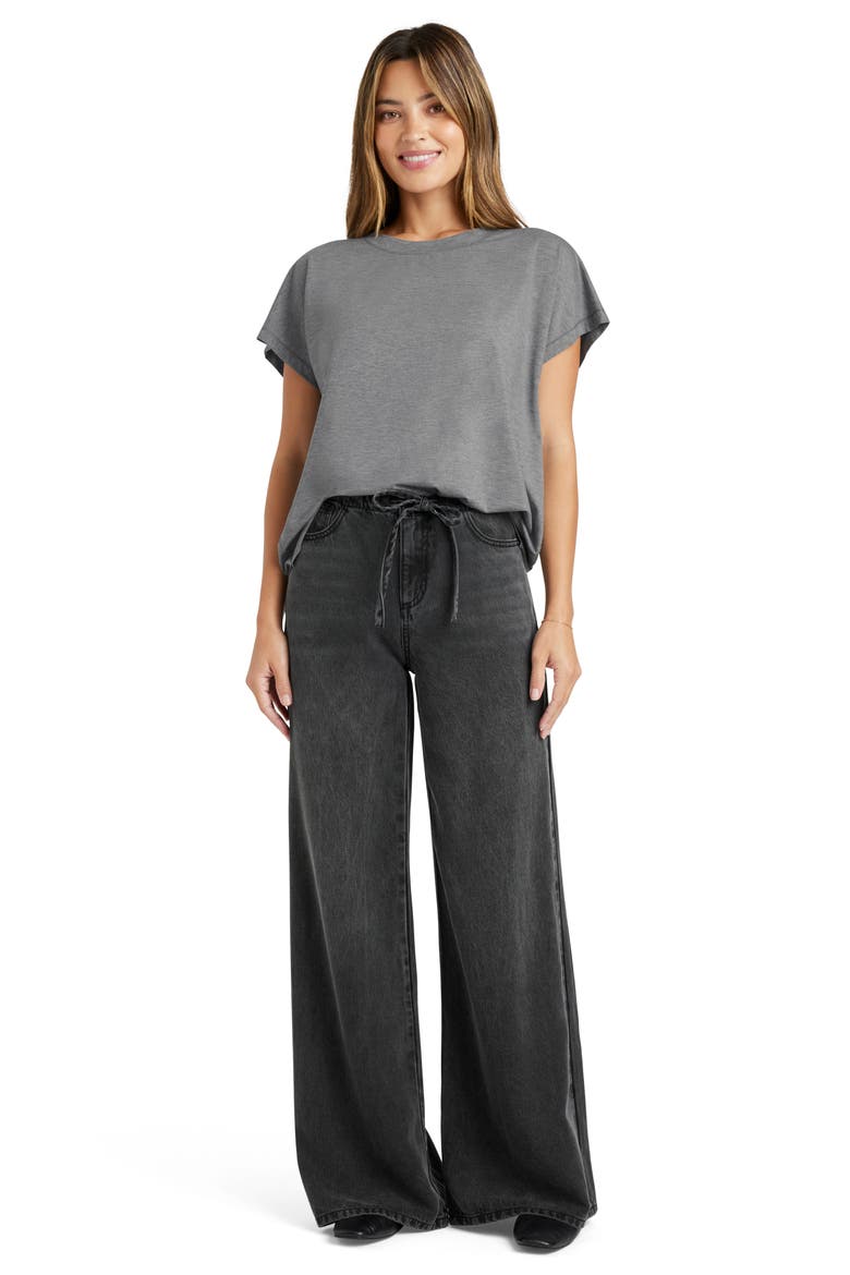 Tyra Short Sleeve Tee, Alternate, color, HEATHER FOG