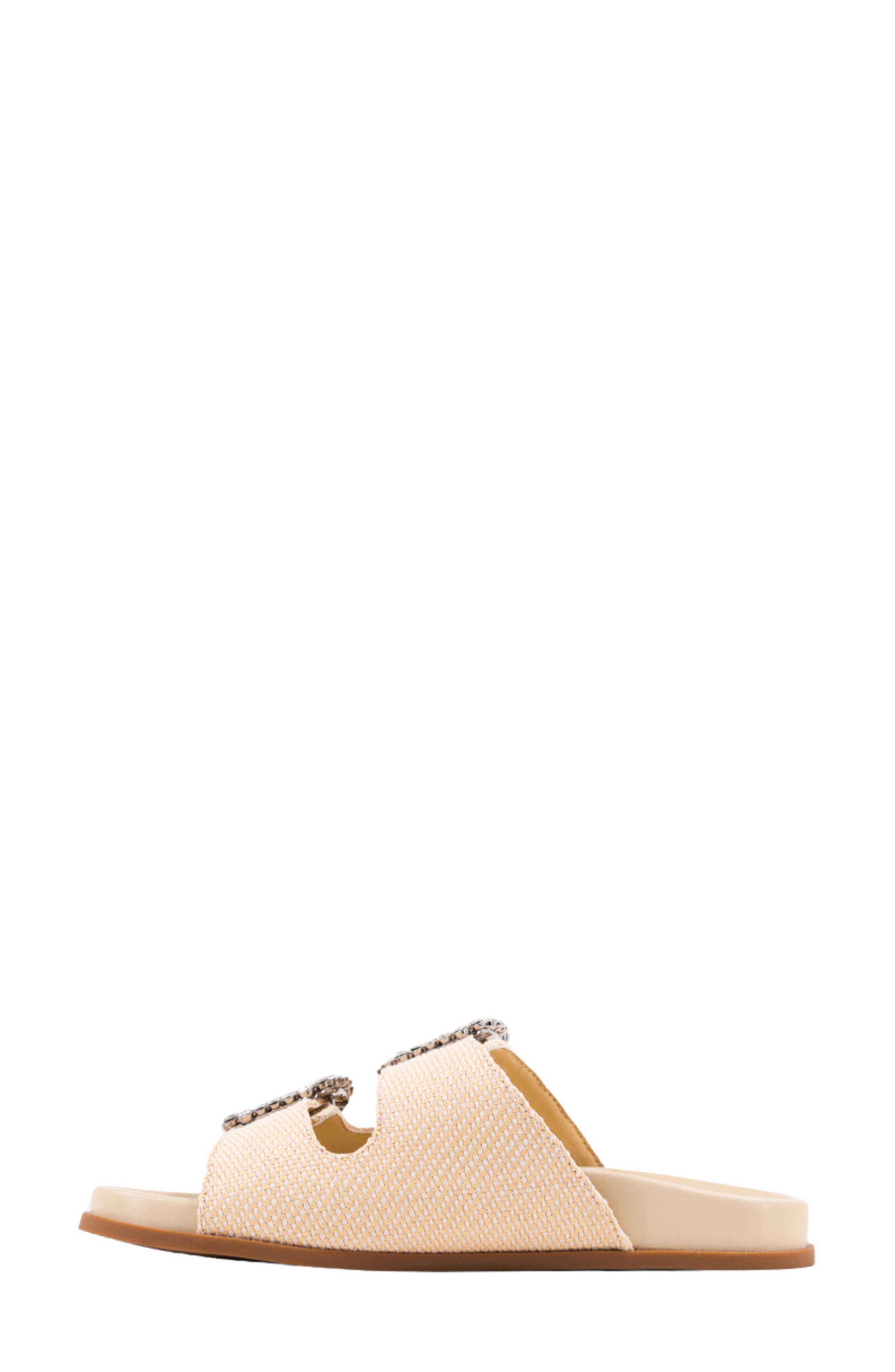 SHUSHOP Bridget Sandal, Alternate, color, Bone Woven