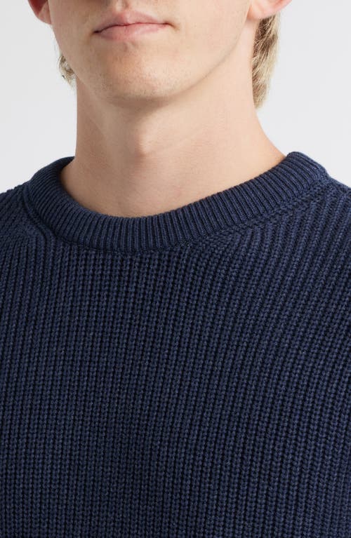 Alex Crane Bay Organic Cotton Sweater In Blue