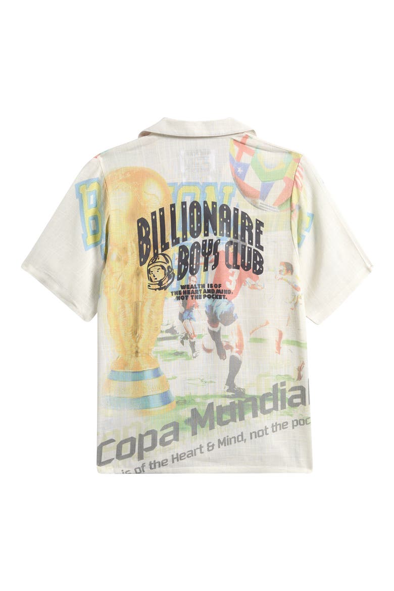 Kids' Copa Graphic Short Sleeve Camp Shirt, Alternate, color, WHISPER WHITE