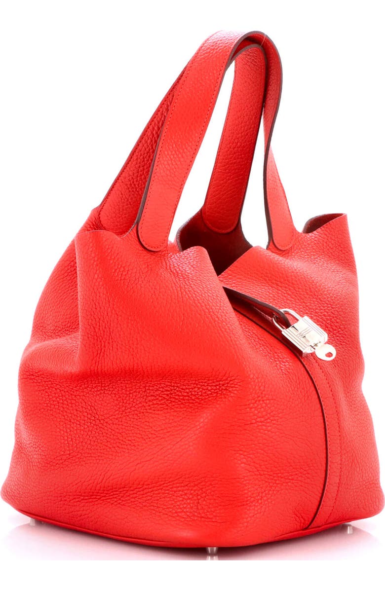 Pre-Owned Hermes Picotin Lock Bag Clemence GM, Alternate, color, Rouge Tomate