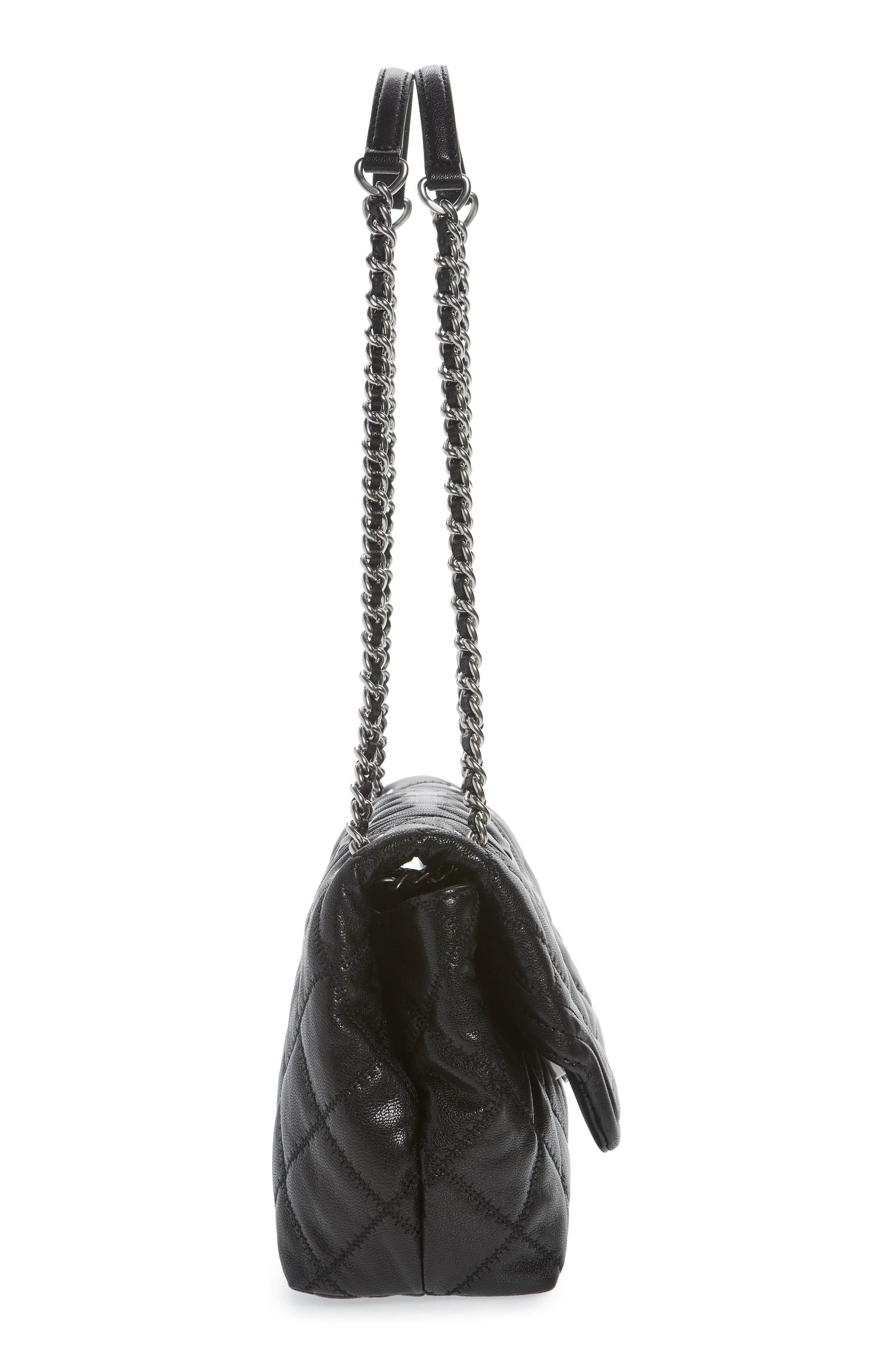 Tory Burch Fleming Distressed Convertible Shoulder Bag, Alternate, color, 