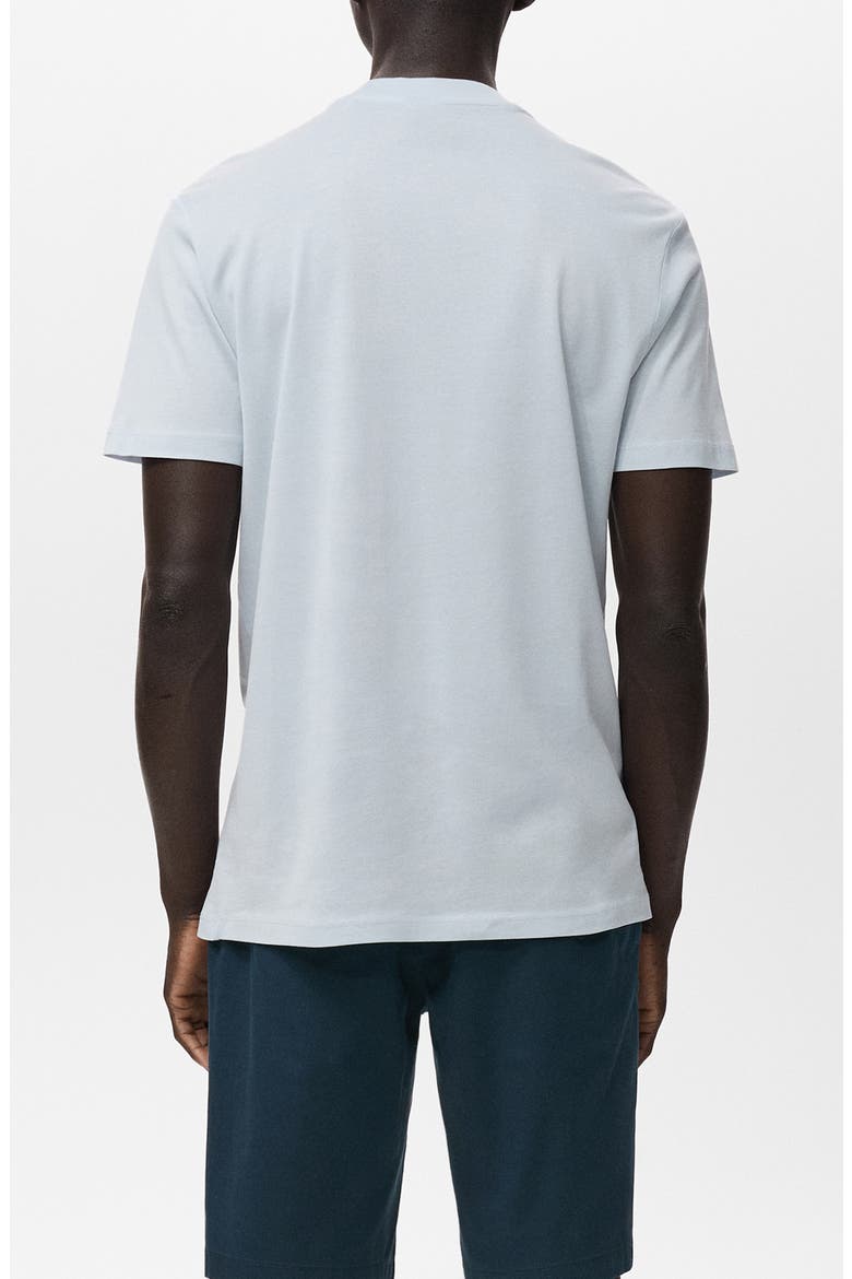 Slim Fit Cotton T-Shirt, Alternate, color, AQUA