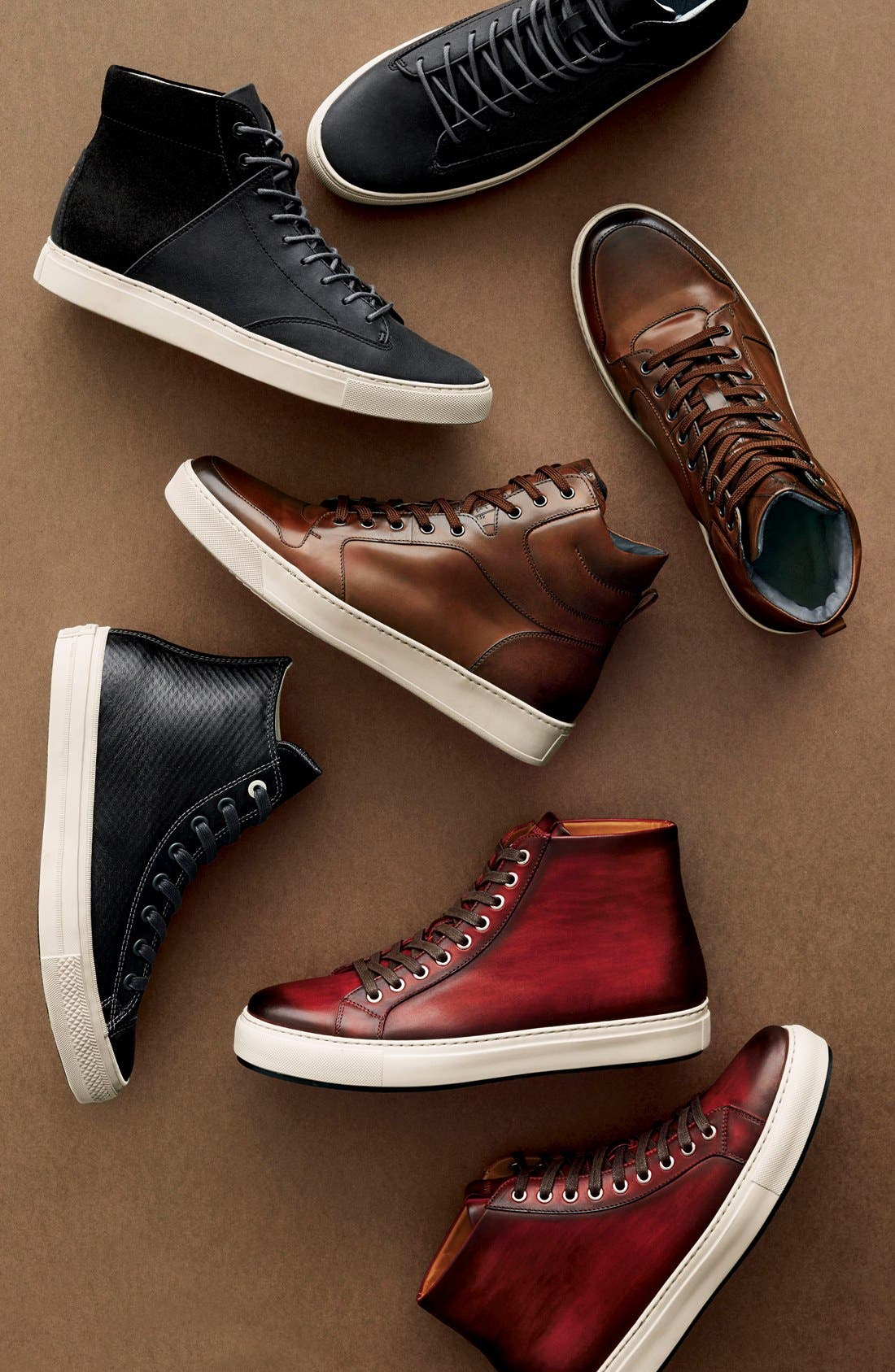 Magnanni Brando High Top Sneaker, Alternate, color, 