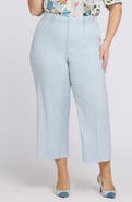 NYDJ Utility Wide Leg Capri Linen Blend Pants