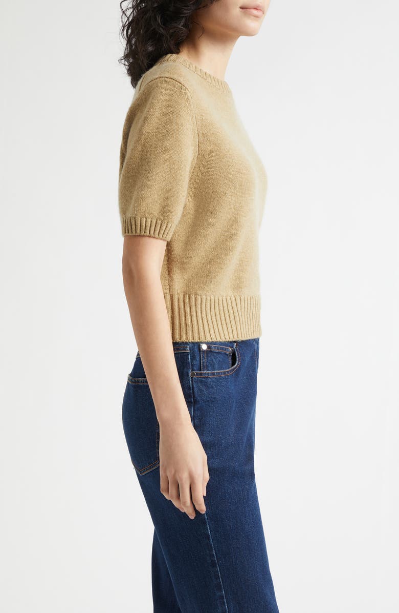 Toccin Elsie Short Sleeve Wool & Cashmere Sweater, Alternate, color, 