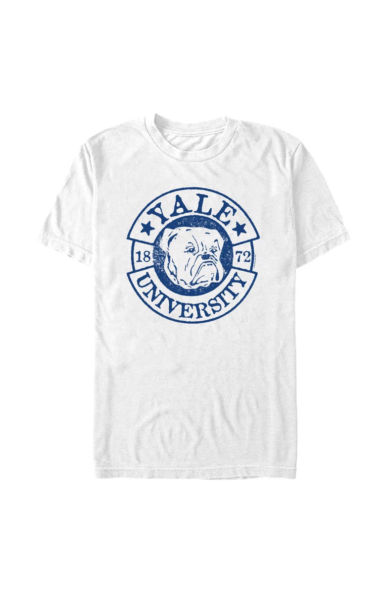 Yale University Men's Yale University College Mascot 1872 Graphic T-Shirt, Main, color, White