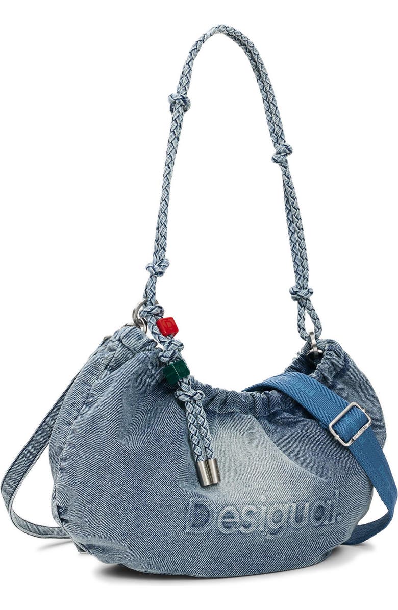 Desigual Denim Shoulder Bag, Alternate, color,
