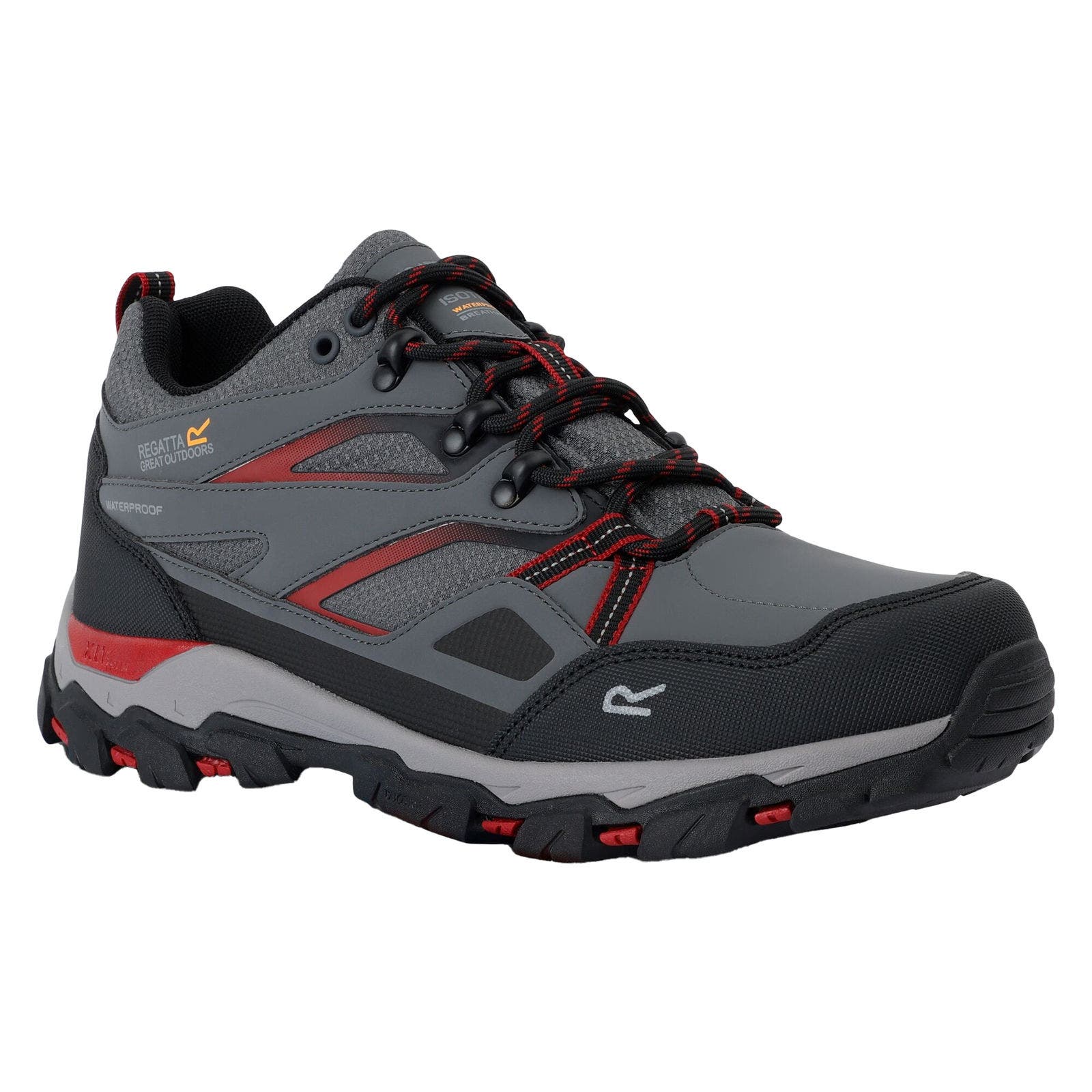 Holcombe Three Low Walking Boots, Main, color, Briar and Rio Red