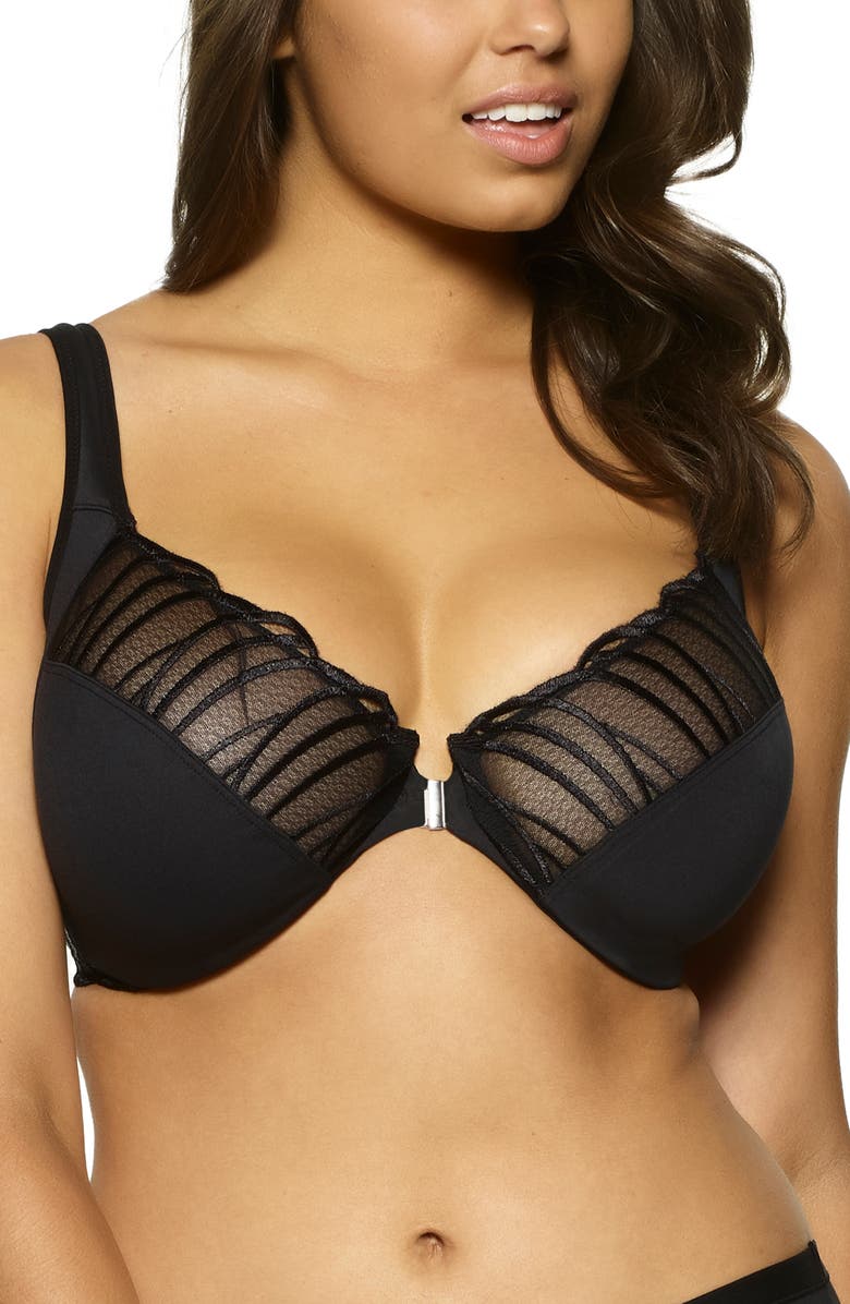 Felina Angie Underwire Front Close Minimizer Bra, Main, color,
