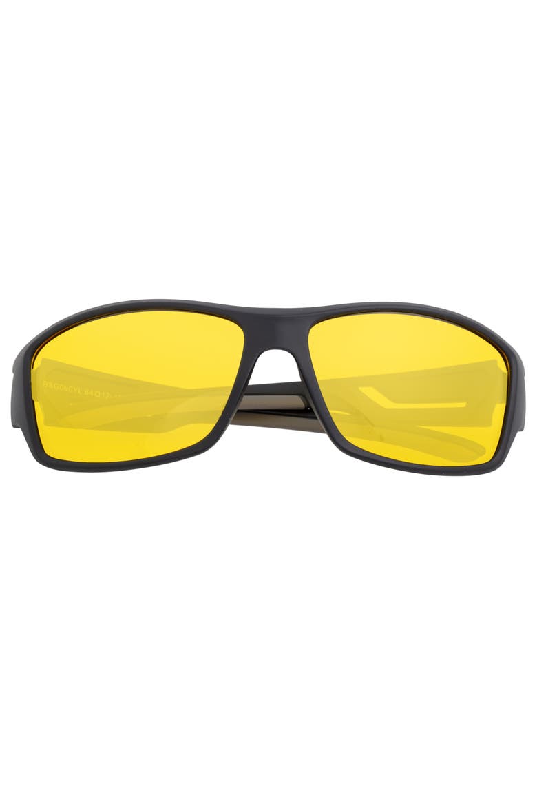 Aquarius Polarized Sunglasses, Alternate, color, Black/Yellow
