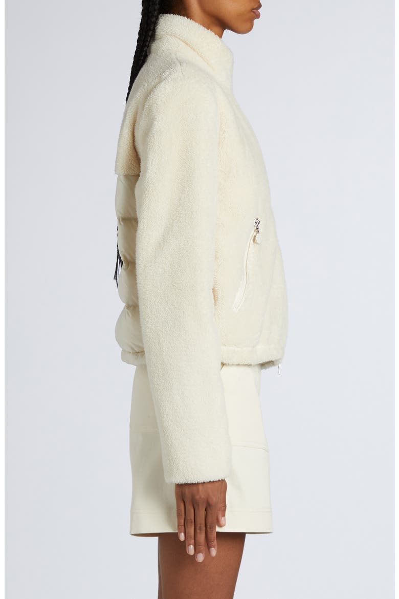 Polignac Teddy & Quilted Nylon Down Jacket, Alternate, color, SILK WHITE