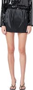 Endless Rose Pleated Satin Miniskirt