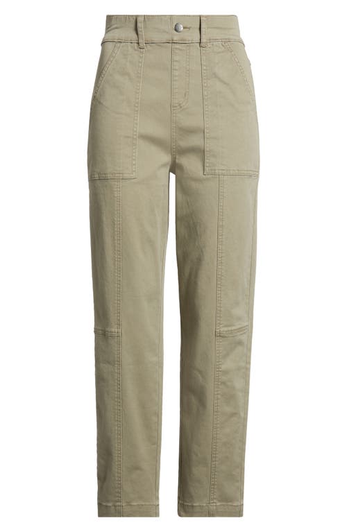 Hue Stretch Twill Utility Pants In Mermaid