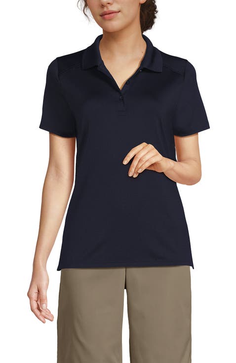 School Uniform  Short Sleeve Feminine Fit Rapid Dry Polo Shirt