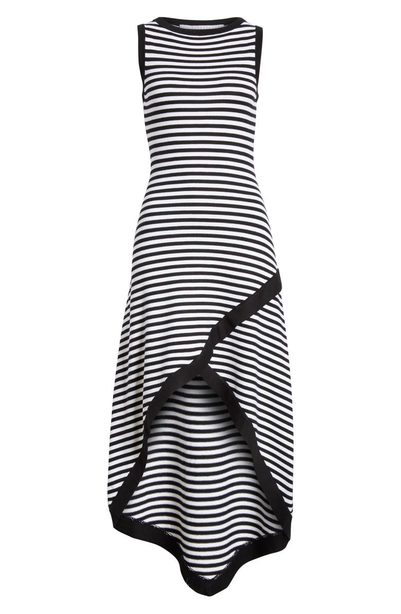 Victor Glemaud Striped High/Low Sweater Dress, Alternate, color,